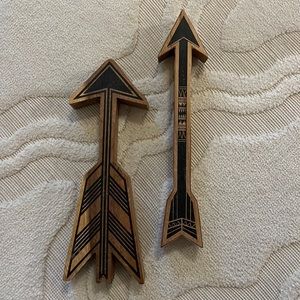 Set of Two Wooden Arrows